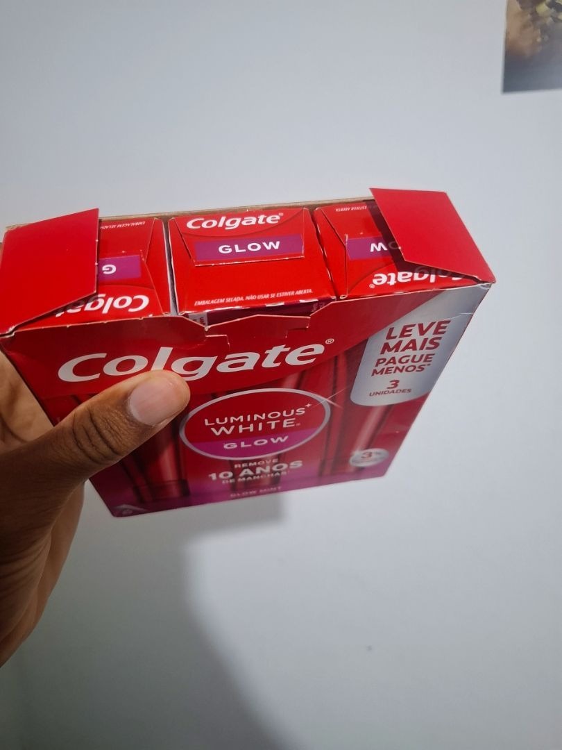 Embalagem Colgate do cliente Carlos